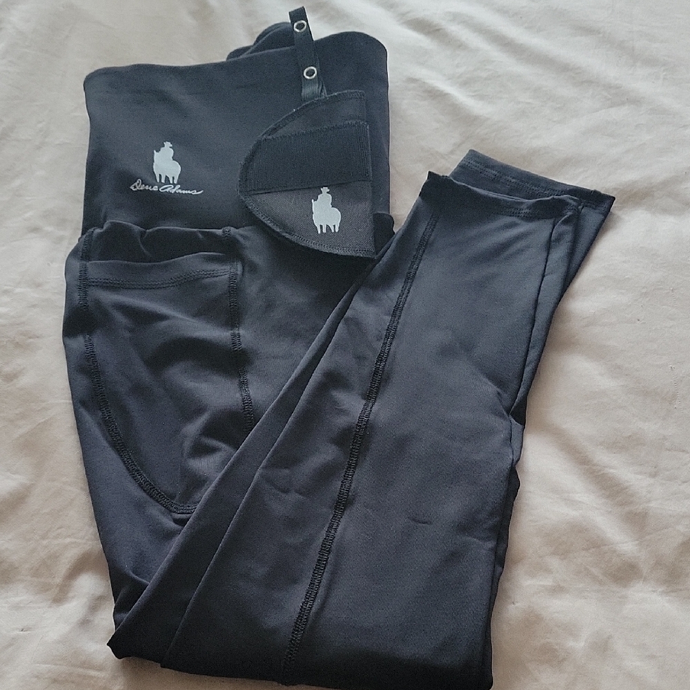 Dene Adams Cinceal And Carry Black Leggings